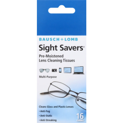 Bausch & Lomb Lens Cleaning Tissues, Pre-Moistened