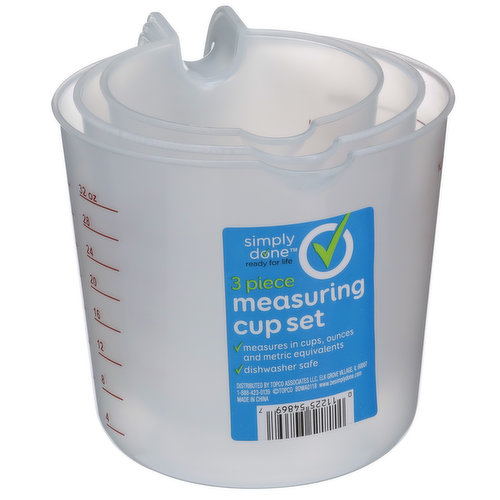 Simply Done 3 Piece Measuring Cup Set