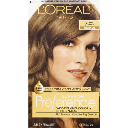 Superior Preference Permanent Haircolor, Natural, Dark Blonde 7