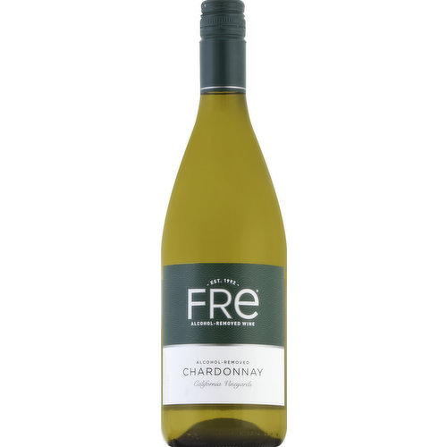 FRE Chardonnay, Alcohol-Removed, California Vineyards