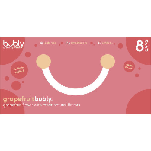 Bubly Sparkling Water, Grapefruit