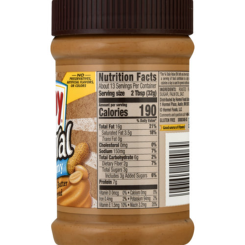 Skippy Peanut Butter Spread, Natural, Creamy - King Kullen