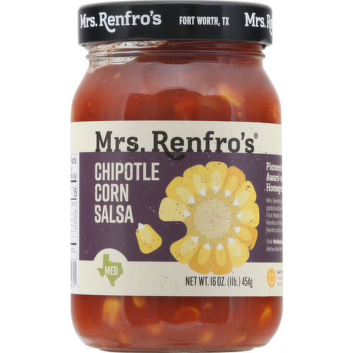 Mrs. Renfro's Salsa, Chipotle Corn, Medium