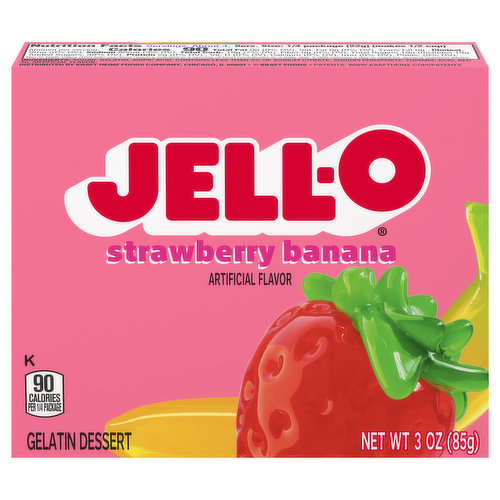 Jell-O Gelatin Dessert, Strawberry Banana