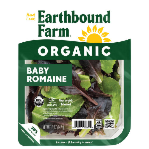 Earthbound Farm Baby Romaine, Organic