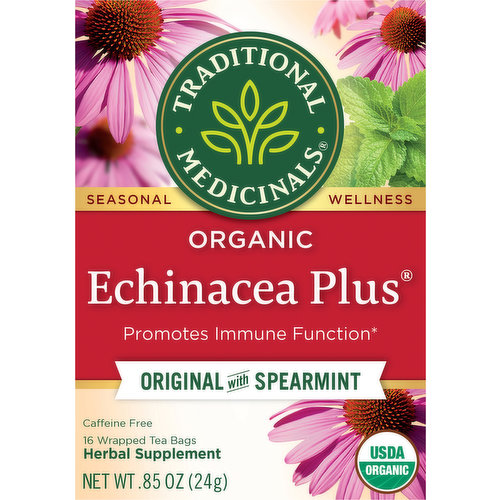 Traditional Medicinals Herbal Supplement, Organic, Original with Spearmint