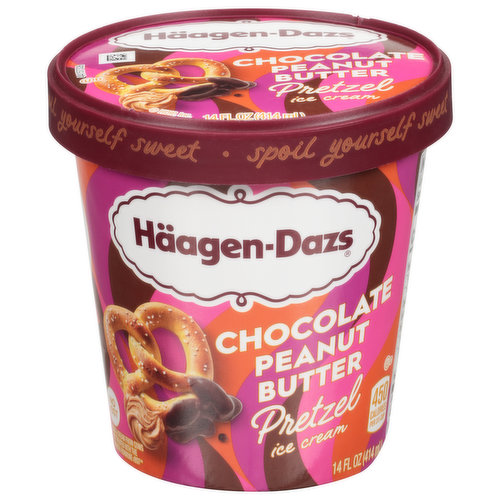 Haagen-Dazs Ice Cream, Chocolate Peanut Butter Pretzel