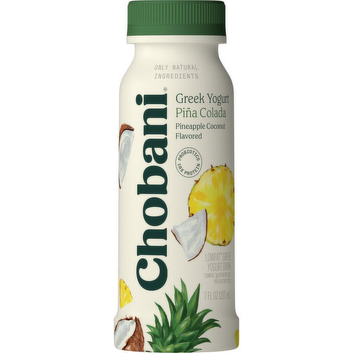 Chobani Yogurt Drink, Greek, Lowfat, Pina Colada