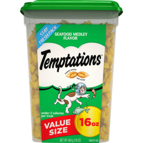Temptations Treats for Cats, Seafood Medley Flavor, Value Size