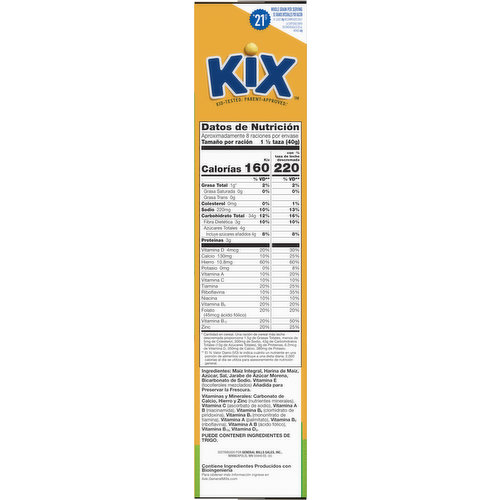 Honey Kix Breakfast Cereal, Crispy Corn Puffs Cereal, 12 oz