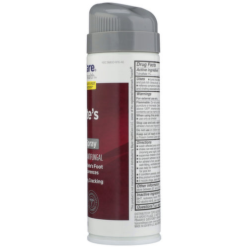 TopCare Medicated Athlete'S Foot Tolnaftate 1% - Antifungal Powder Spray