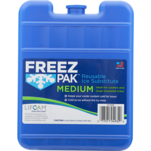 Freez Pak Ice Substitute, Reusable, Medium