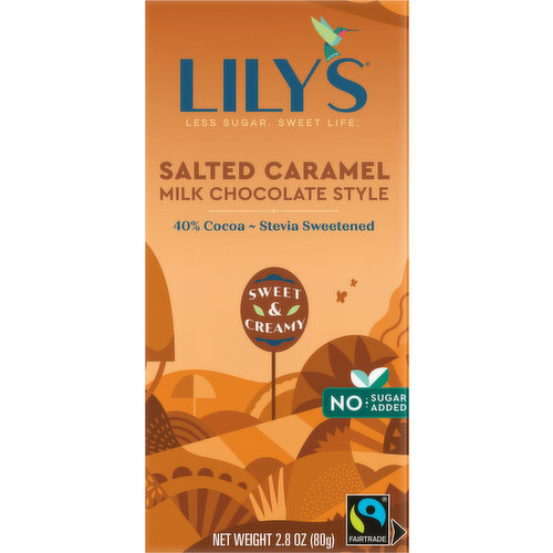 Lily's Milk Chocolate Style, Salted Caramel, 40% Cocoa