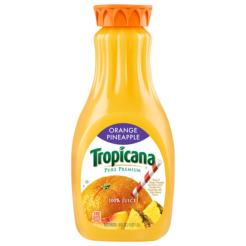 Tropicana 100% Juice, Orange Pineapple