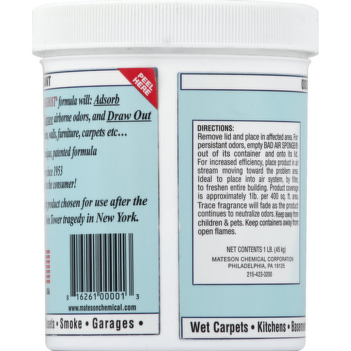 Bad Air Sponge All Purpose Odor Neutralant - 14 oz canister