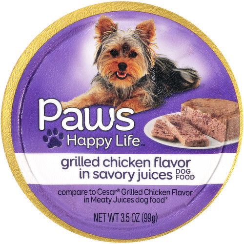 Paws Happy Life Grilled Chicken Flavor In Savory Juices Dog Food