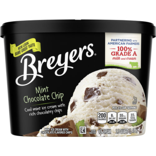 Breyers Ice Cream, Mint Chocolate Chip