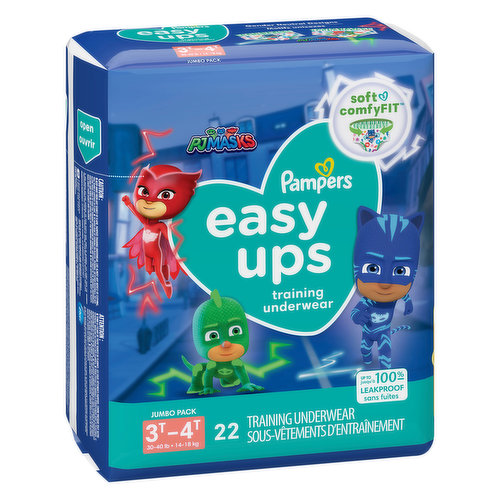 Pampers Training Underwear, PJ Masks, 3T-4T (30-40 lb), Jumbo Pack - King  Kullen