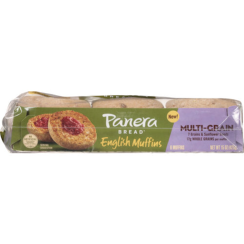 Panera Bread English Muffins, MultiGrain King Kullen