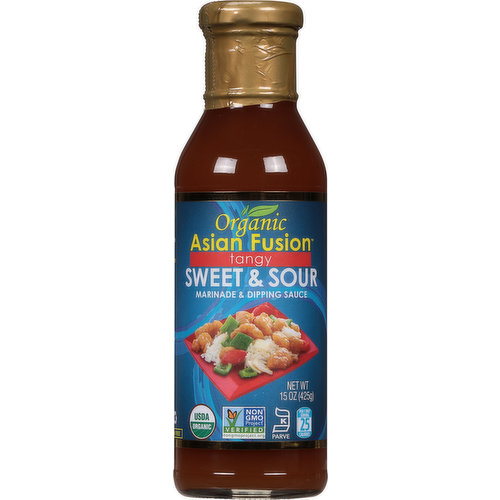 Asian Fusion Marinade & Dipping Sauce, Organic, Sweet & Sour, Tangy