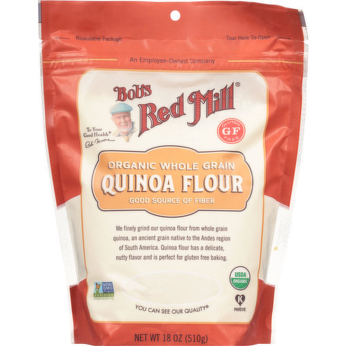 Bob's Red Mill Quinoa Flour, Organic, Whole Grain
