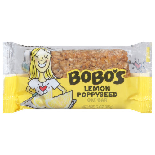 Bobo's Oat Bar, Lemon Poppyseed