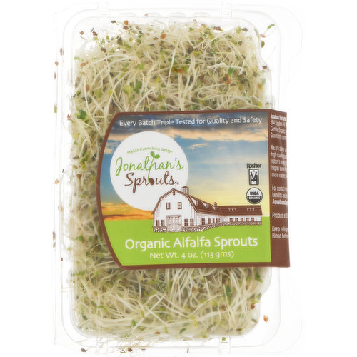 Jonathan's Sprouts Alfalfa Sprouts, Organic