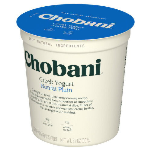 Chobani Greek Yogurt NonFat Plain Chobani(894700010014), 54 OFF