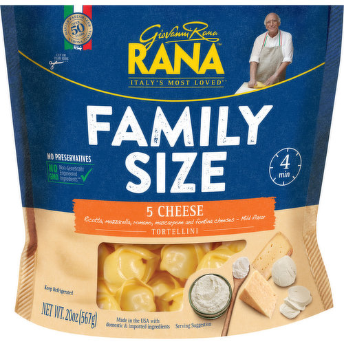 Rana Tortellini, 5 Cheese, Family Size