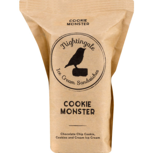 Nightingale Ice Cream Sandwiches, Cookie Monster