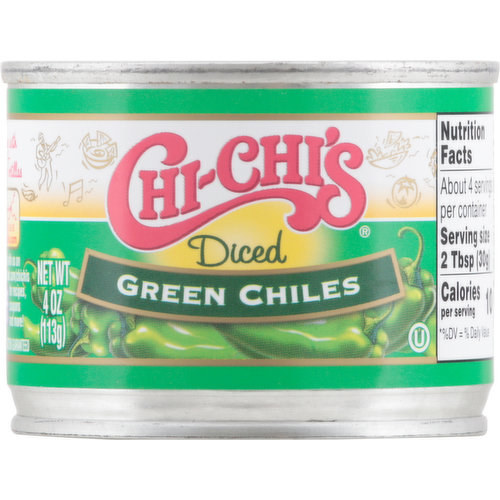 Chi-Chi's Green Chiles, Diced