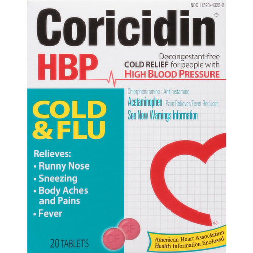 Coricidin Cold & Flu, Tablets