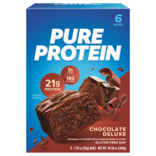 Pure Protein Protein Bar, Chocolate Deluxe,