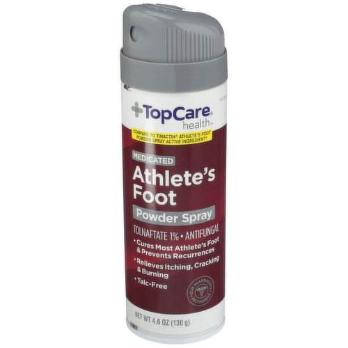 TopCare Medicated Athlete'S Foot Tolnaftate 1% - Antifungal Powder Spray