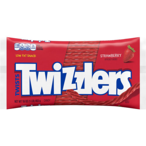 Twizzlers Candy, Strawberry, Twists