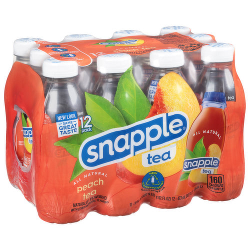 Snapple Peach Tea, 12 count