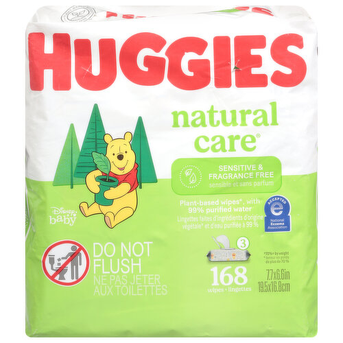 Huggies Wipes, with 99% Purified Water, Plant-Based, Sensitive & Fragrance Free, Disney Baby