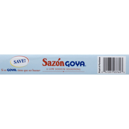 Goya Sazon Low Sodium, Salt, Spices & Seasonings