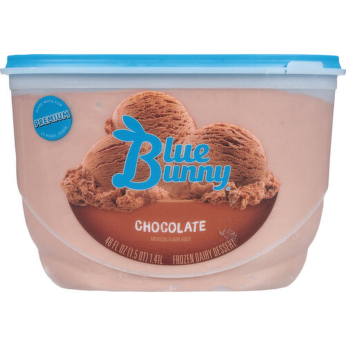 Blue Bunny Frozen Dairy Dessert, Chocolate, Premium