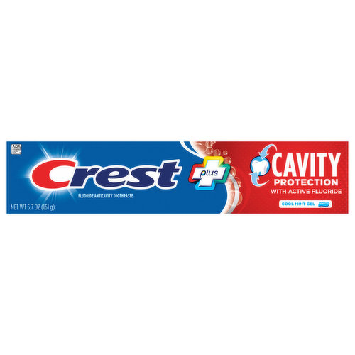 Crest Toothpaste, Anticavity, Fluoride, Cool Mint Gel, Cavity Protection