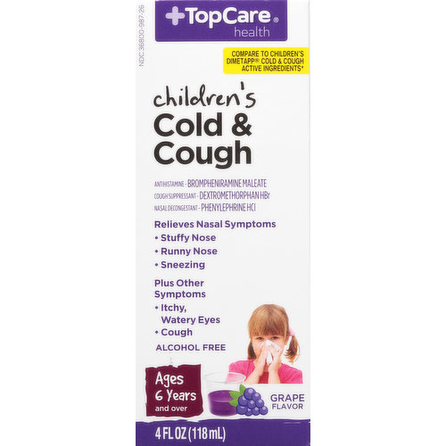 TopCare Cold & Cough, Children's, Grape Flavor