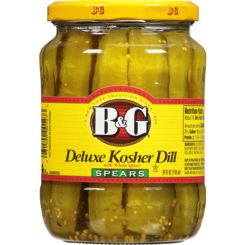 B&G Pickles, Spears, Deluxe Kosher Dill