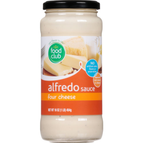 Food Club Alfredo Sauce, Four Cheese