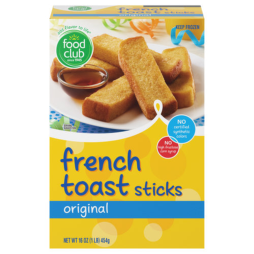 Food Club French Toast Sticks, Original