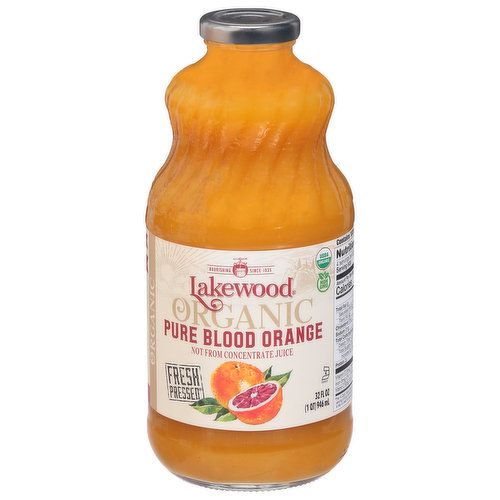 Lakewood Juice, Organic, Pure Blood Orange