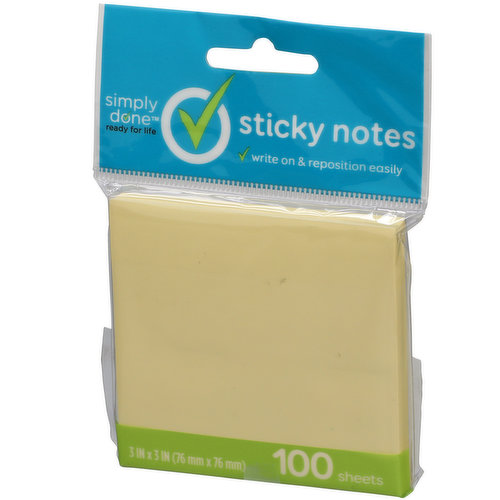 Simply Done Sticky Notes