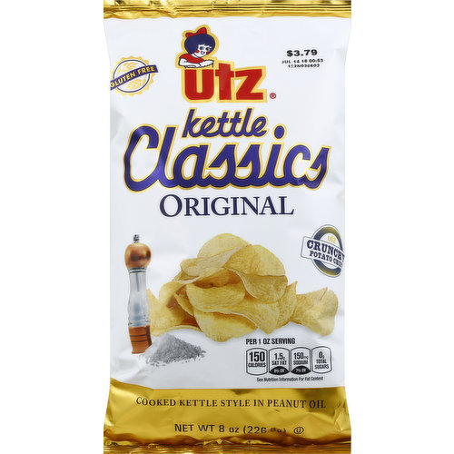 Utz Potato Chips, Crunchy, Original