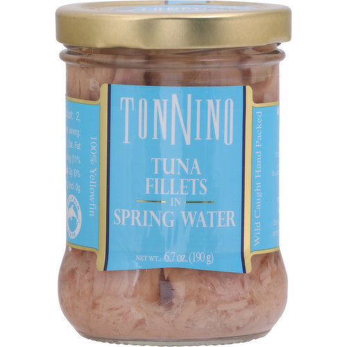 Tonnino Tuna Fillets, in Spring Water