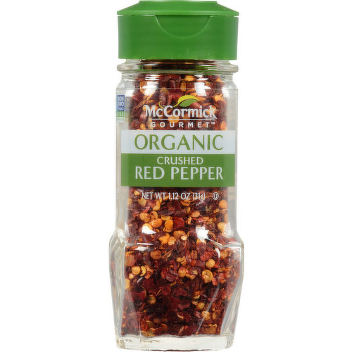McCormick Gourmet Red Pepper, Organic, Crushed