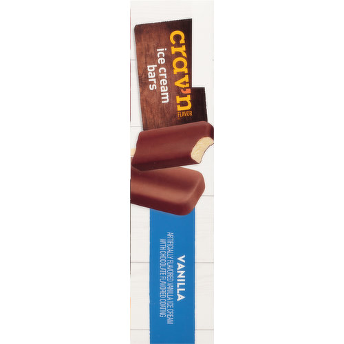 Crav'n Flavor Ice Cream Bars, Vanilla